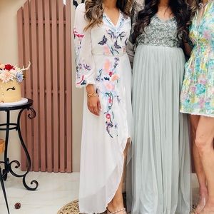 hope & ivy floral maxi wrap dress